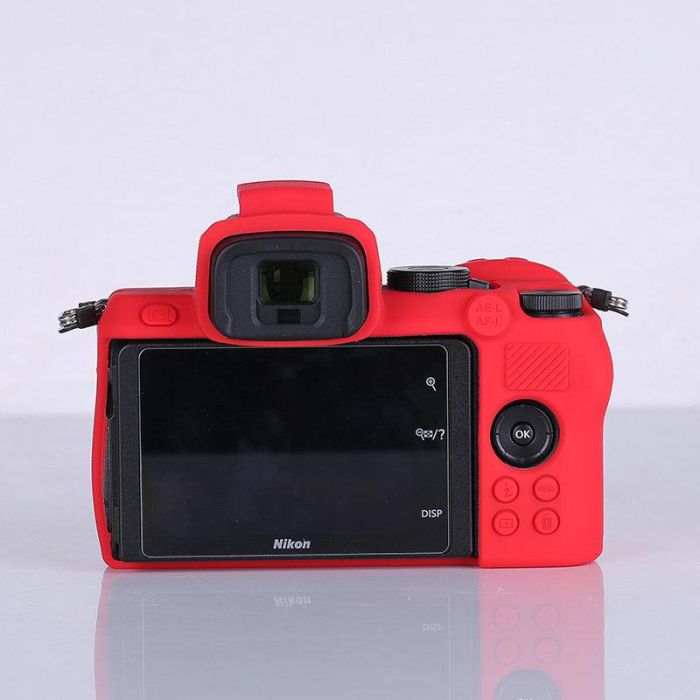 Захисний силіконовий чохол для фотоапаратів Nikon Z50 - червоний