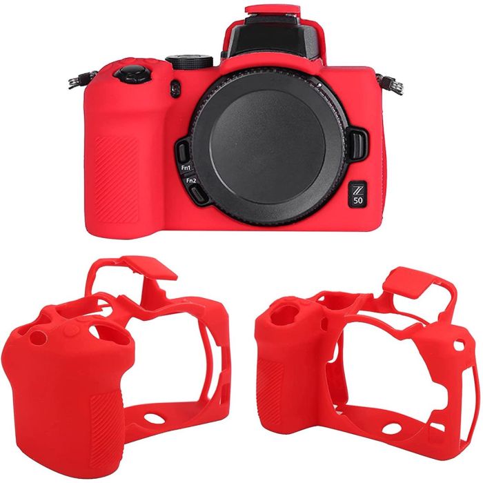 Захисний силіконовий чохол для фотоапаратів Nikon Z50 - червоний
