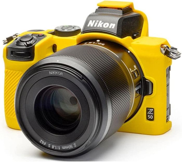 Захисний силіконовий чохол для фотоапаратів Nikon Z50 - жовтий