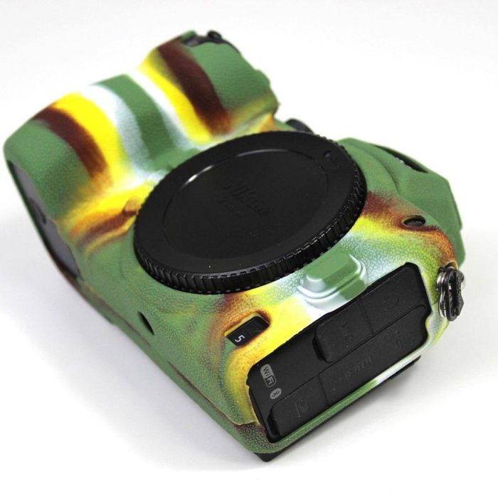 Захисний силіконовий чохол для фотоапаратів Nikon Z5 - камуфляж