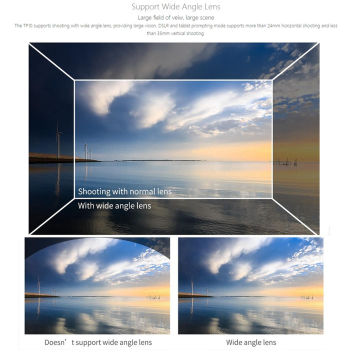 Телесуфлер - телепромтер Feelworld TP10 telepromter - суфлер для смартфона або планшета (10")