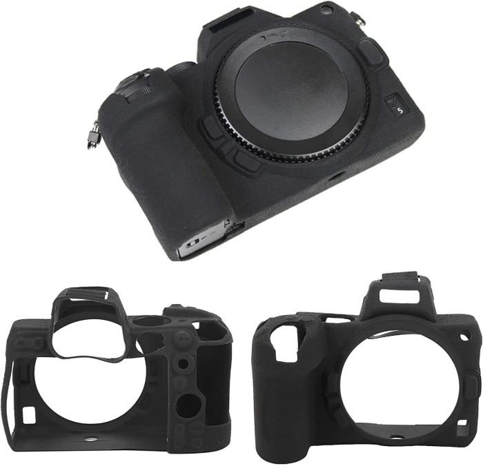 Захисний силіконовий чохол для фотоапаратів Nikon Z5 - чорний