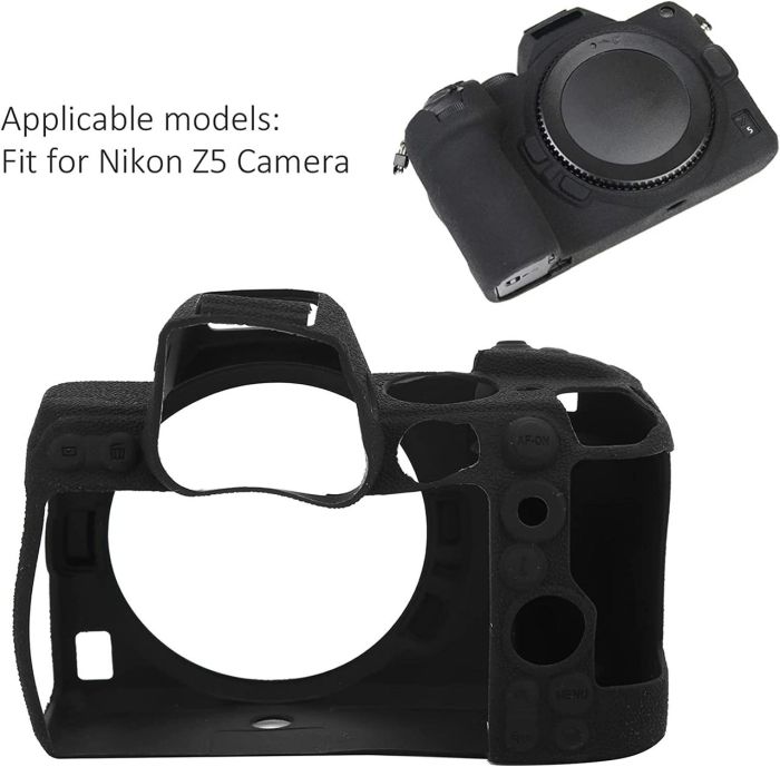 Захисний силіконовий чохол для фотоапаратів Nikon Z5 - чорний