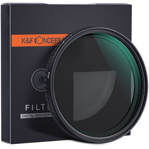 Світлофільтр K&F Concept 77 mm Nano-X - ND8-ND128 - нейтрально-сірий зі змінною щільністю