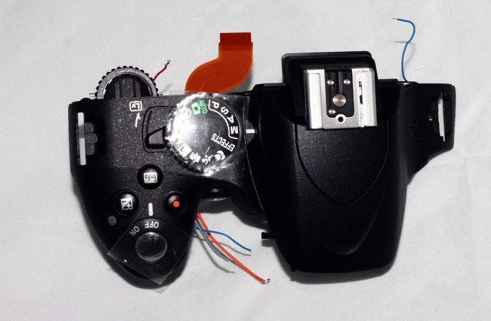 Верхня частина корпусу фотокамери NIKON D5100 з органами керування – НОВА!