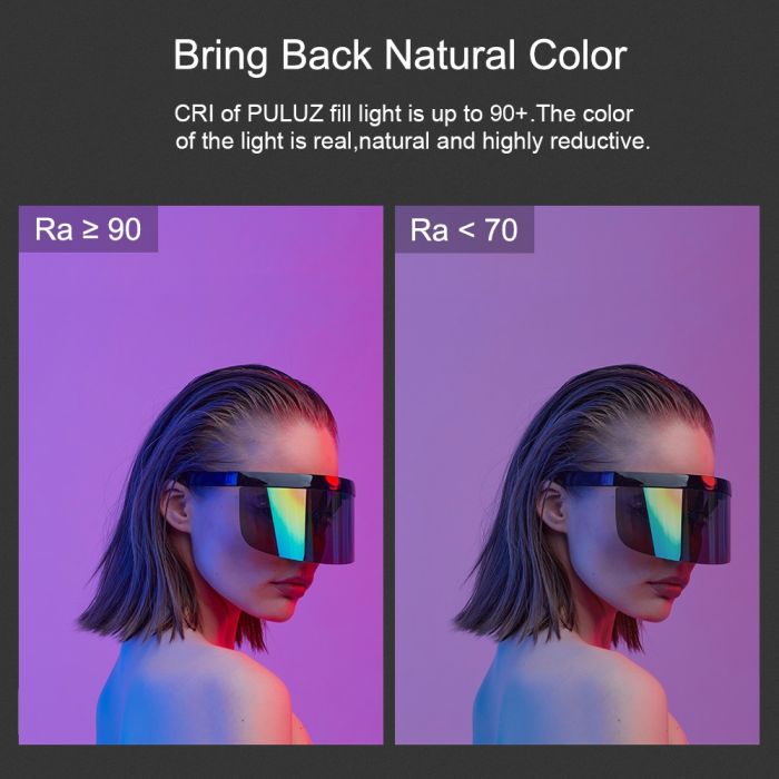 LED — освітлювач, відеосвітло, жзл RGB — Puluz PU4134 50 см (122 діоди) з вбудованим АКБ (2200 ма)