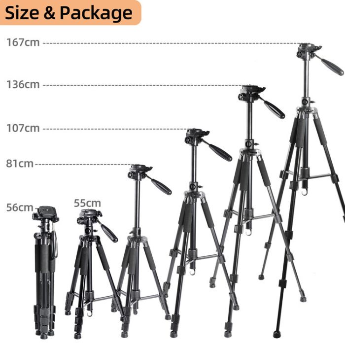 Штатив фірми JEIFN для фотоапаратів - M1 + відеоголовка
