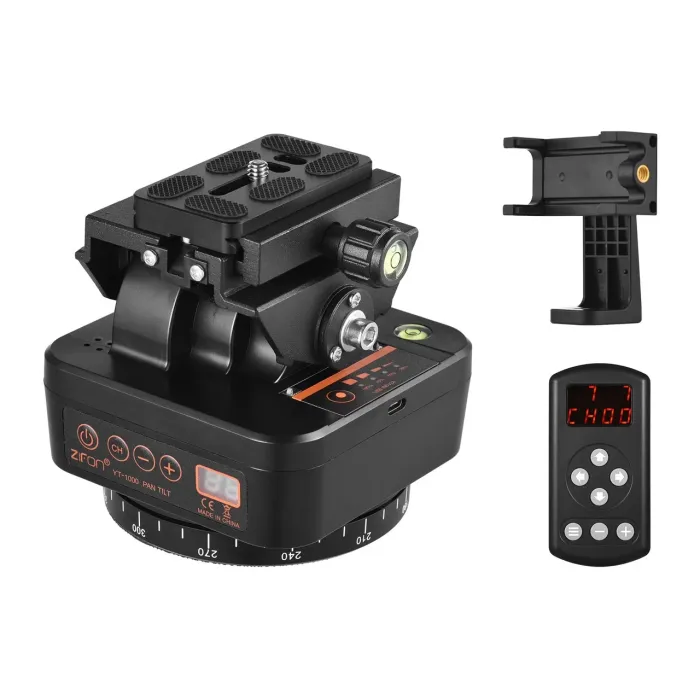 Моторизований штатив, що обертається, - головка з пультом управління YT-1000 від Zifon для екшн-камер, смартфонів.
