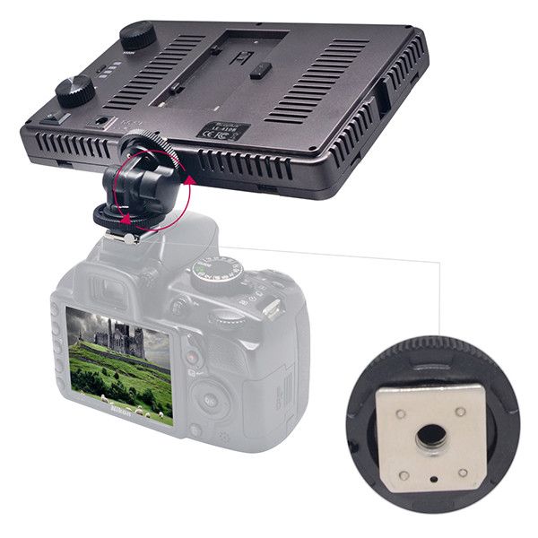 LED - освітлювач, відеосвітло Mcoplus LE-410B (3200-5500K) з регулюванням потужності та температури