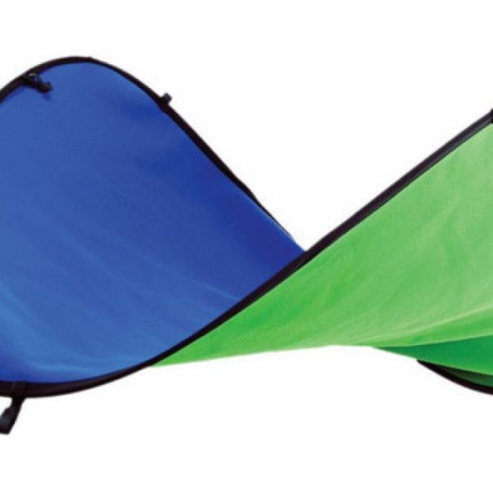 Фон складаний у пружинній рамці Visico BP-028 2в1 Chroma Key - хромакей - зелений/синій 150x200см