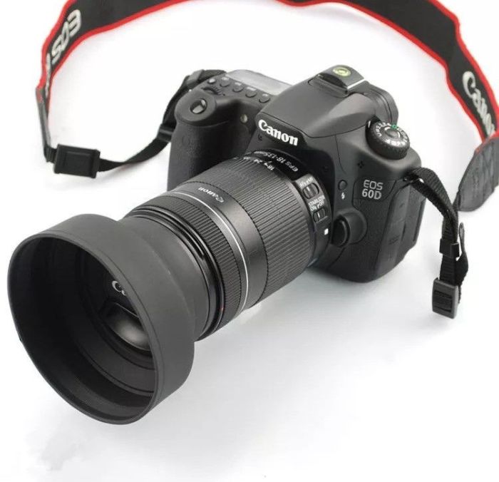 Універсальна гумова бленда 58 мм - складна 3 в 1