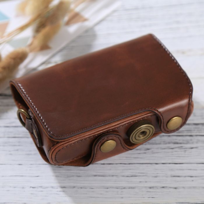 Захисний футляр - чохол Puluz DCA6160C для фотоапаратів CANON Powershot SX720 HS, SX730 HS, SX740 HS - кава