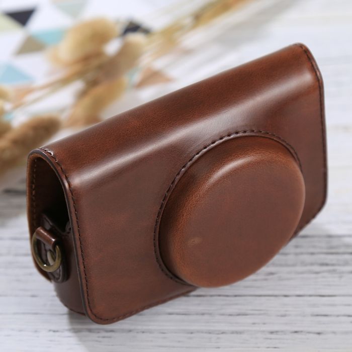 Захисний футляр - чохол Puluz DCA6160C для фотоапаратів CANON Powershot SX720 HS, SX730 HS, SX740 HS - кава