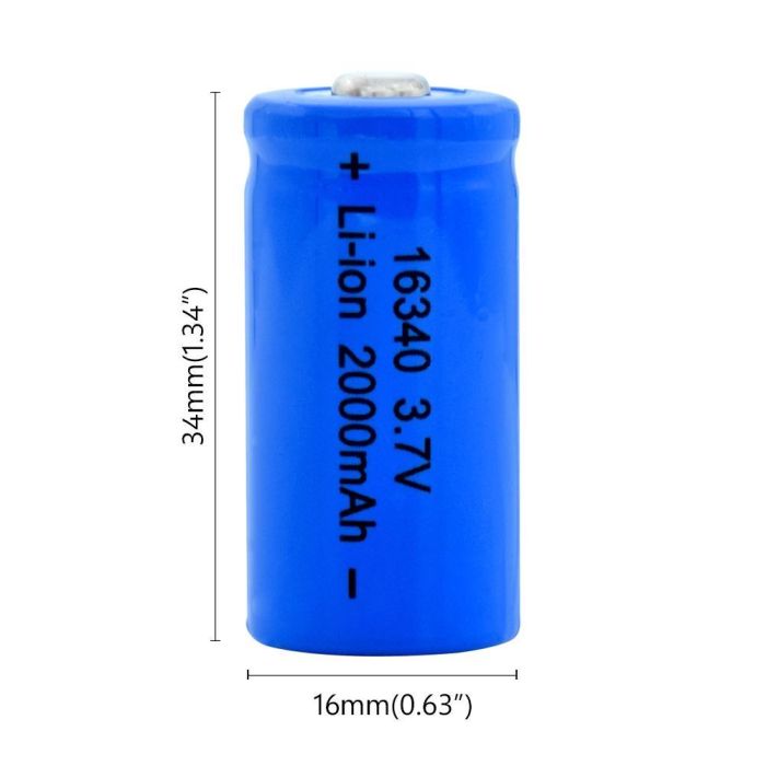 Акумулятор CR123A, CR123, LR123A, 16340 Ultrafire 2000 mAh