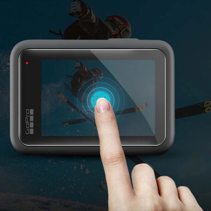 Захисне скло для дисплея й об'єктива GoPro Hero 9, 10, 11, 12 (на обидва дисплеї й об'єктив) (код No XTGP560)