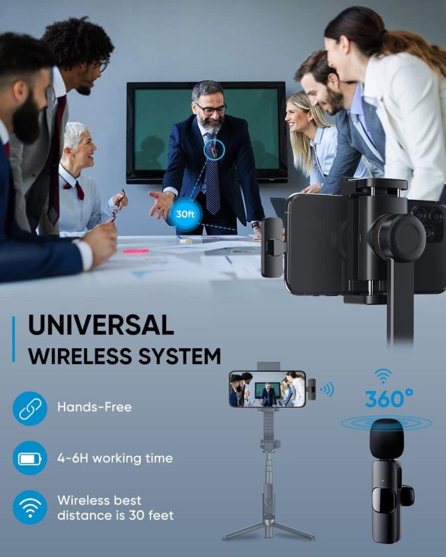 Бездротова петлична система із двох мікрофонів Convers K1 для телефону на Android Type-C (BPM-02)