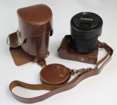 Захисний футляр-чохол для фотоапарата CANON EOS RP з доступом до батарейного відсіку — кави