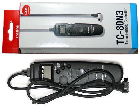 Пульт дистанційного керування з таймером і LCD TC-80N3 для CANON 5D, 5D Mark II, 5D Mark III, 7D, 6D, 10D, 20D, 30D, 40D, 50D