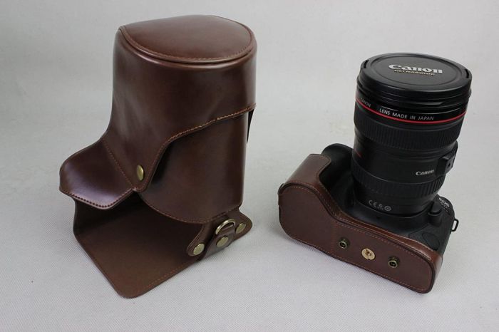 Захисний футляр-чохол для фотоапарата CANON EOS 6D Mark II з доступом до батарейного відсіку — кави