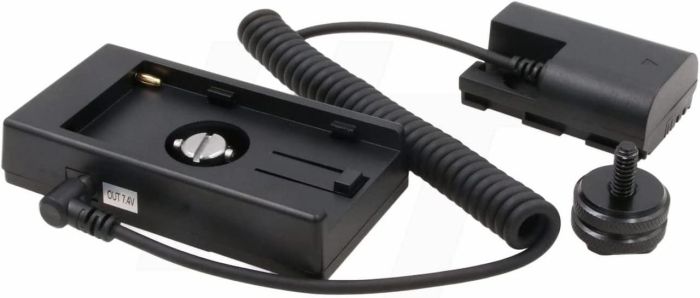 Муфта Canon LP-E6 і адаптер живлення батареї NP-F (вставка, каплер DR-E6)