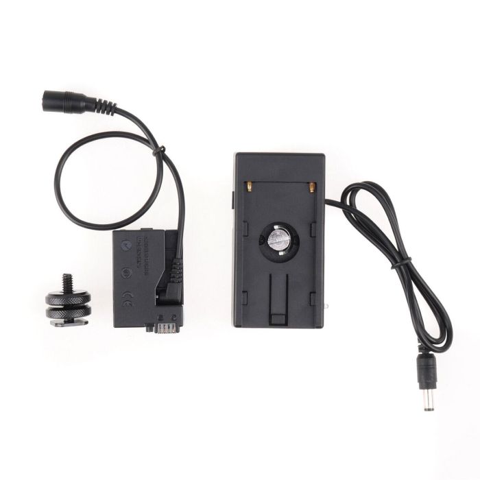 Муфта Canon LP-E8 і адаптер живлення батареї NP-F (вставка, каплер DR-E8)