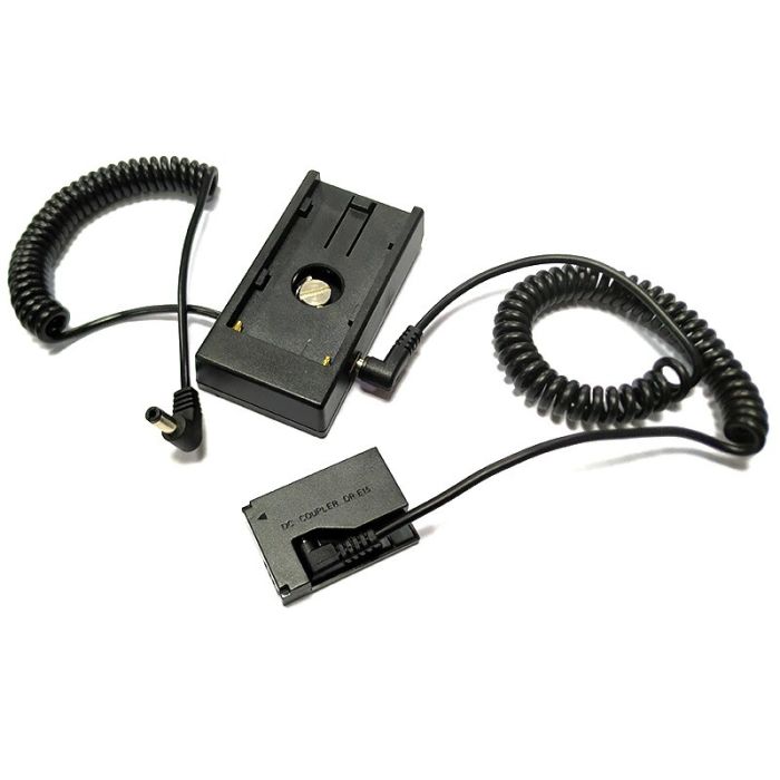 Муфта Canon LP-E12 і адаптер живлення батареї NP-F (вставка, каплер DR-E15)