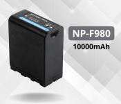 Акумулятор NP-F980 (NP-F970, NP-F960) з функцією Powerbank і USB для камер SONY і LED світла (10000 ma)