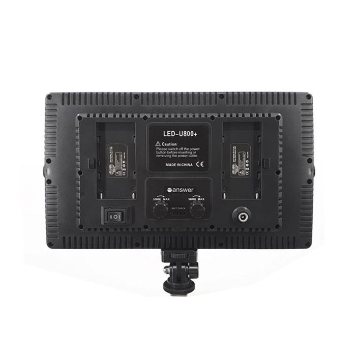 LED — освітлювач, відеосвітло VARICOLOR PRO LED U800+ (3200-6500 K) з регулюванням і мережевим адаптером