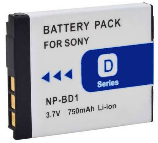 Акумулятор NP-BD1 (NP-FD1) - аналог для фотоапаратів Sony - 750 ma