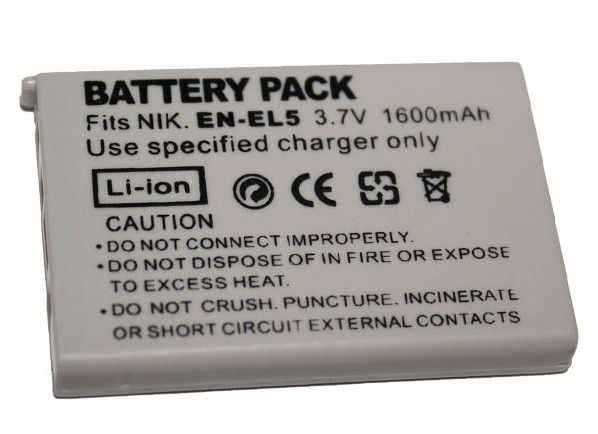Акумулятор EN-EL5 - аналог для NIKON COOLPIX series - 1600 ma
