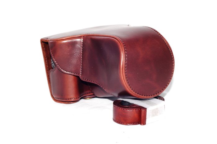 Захисний футляр - чохол для фотоапаратів CANON EOS M3 - колір кави (коричневий)