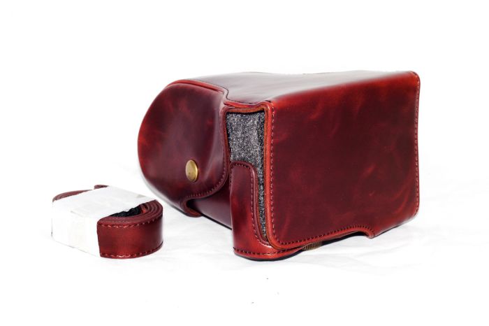 Захисний футляр – чохол для фотоапаратів Panasonic Lumix DMC GF6, DMC GF5, DMC GF3 – колір кави (коричневий)