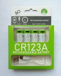 Акумулятор CR123A (16340) з роз'ємом TYPE-C Smartools 700 mAh (ціна за блістер — 4 штуки) + кабель TYPE-C
