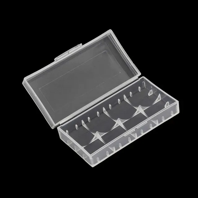 Пластиковий бокс, кейс, футляр для 2 акумуляторів 18650 або 4-х 16340 (CR123A)