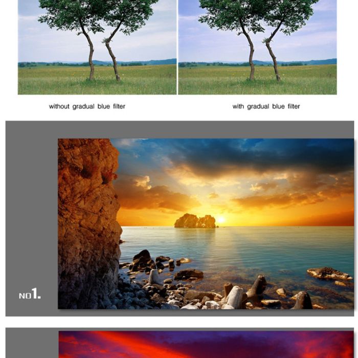 Градієнтний світлофільтр ZOMEI 58 мм - сірий (grey)