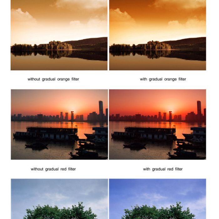 Градієнтний світлофільтр ZOMEI 58 мм - блакитний (blue)