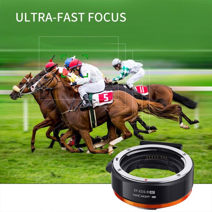 Адаптер (перехідник) автофокусний K&F Concept EF-EOS R для Canon EF, EF-S на байонет Canon EOS RF (EF-EOS RF)