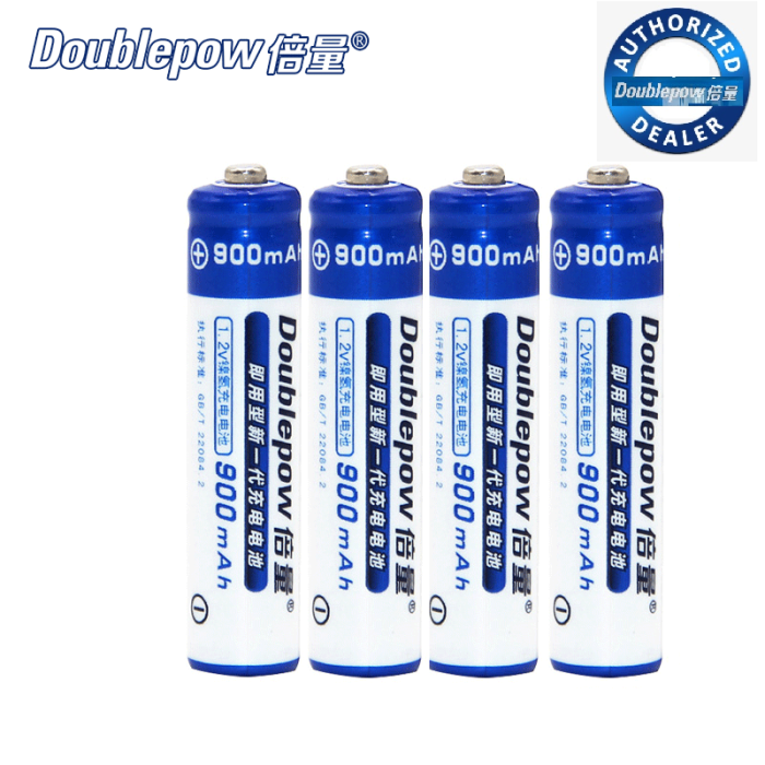 Акумулятори AAA (мікропальчикові — мізинчикові) — Doublepow 900 mAh (4 шт.)
