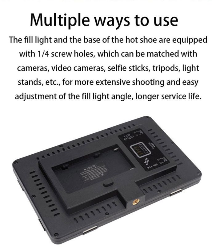 Комплект "MEDIUM M" LED-світло Teyeleec N-520PRO (3200-5600K) + мережевий адаптер 220 В + стійка 2.8 м.