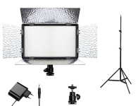 Комплект "MEDIUM S" LED-світло Teyeleec N-520PRO (3200-5600K) + мережевий адаптер 220 В + стійка 2 м.