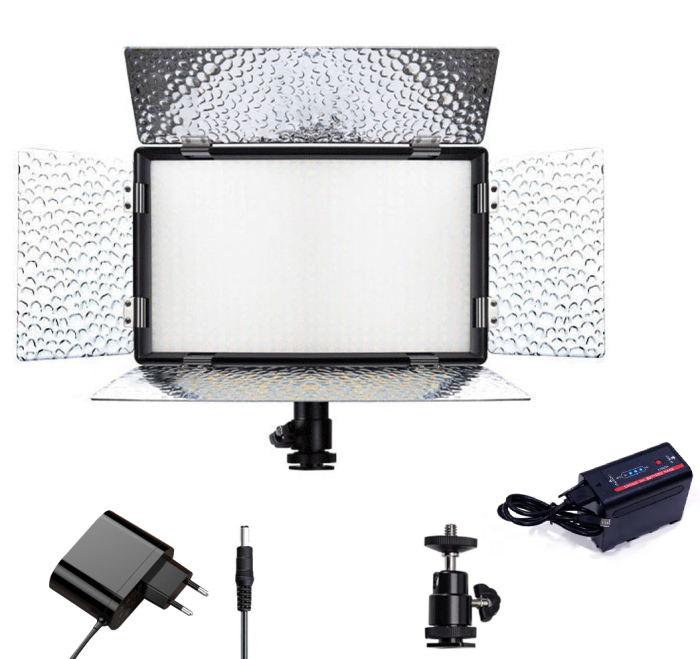 Комплект "LIGHT XL" LED-світло Teyeleec N-520PRO (3200-5600K) + мережевий адаптер + акумулятор NP-F980 USB