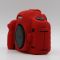 Захисний силіконовий чохол для фотоапаратів Canon EOS 5D Mark II — червоний