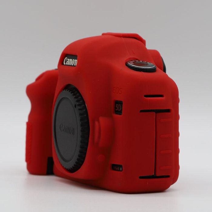 Захисний силіконовий чохол для фотоапаратів Canon EOS 5D Mark II — червоний