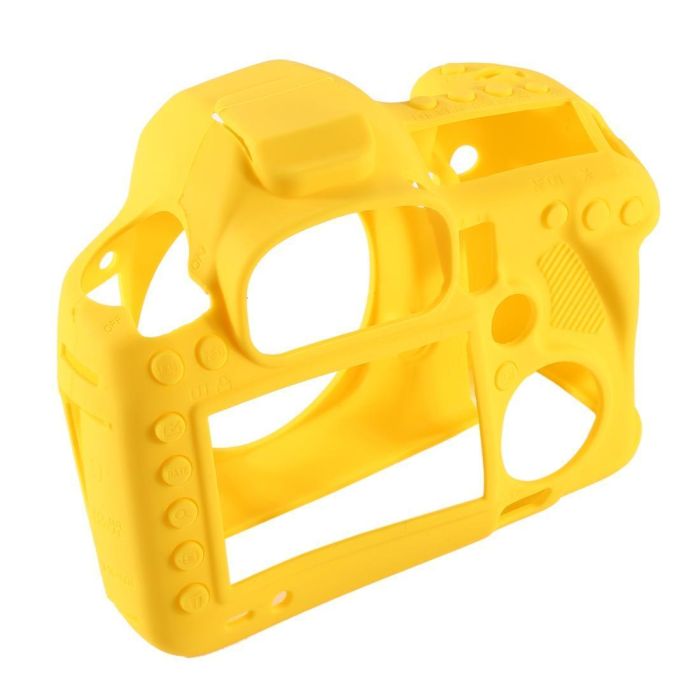 Захисний силіконовий чохол для фотоапаратів Canon EOS 5D Mark III, 5Ds, 5Dr — жовтий