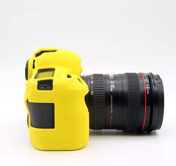 Захисний силіконовий чохол для фотоапаратів Canon EOS 6D Mark II — жовтий