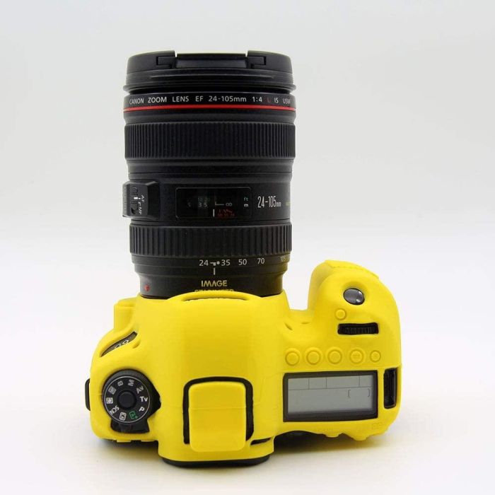 Захисний силіконовий чохол для фотоапаратів Canon EOS 6D Mark II — жовтий