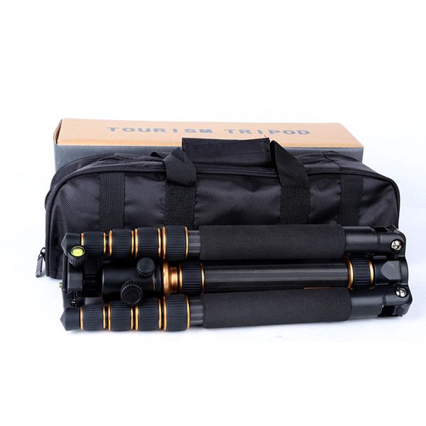 Штатив фірми QZSD для фотоапаратів - Q-666C (Q666C) + головка QZSD-02 (матеріал - карбон (вуглецеве волокно))