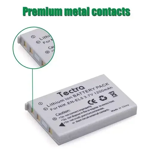 Акумулятор EN-EL5 — аналог для NIKON COOLPIX series — 1200 ma від Tectra