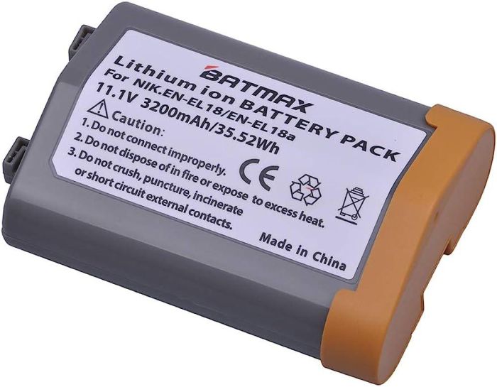 Акумулятор EN-EL18 (аналог EN-EL8C) для NIKON D4, D4s, D5 аналог — 3200 ма від Batmax