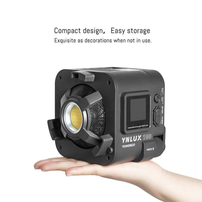 Комплект S: LED-світло, освітлювач, студійне світло Yongnuo YNLUX100 (3200-5600K) + мережевий адаптер